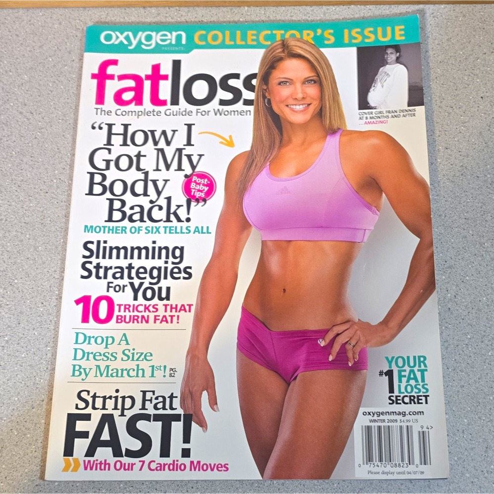 Oxygen Magazine Collector's Edition Dec 2008 Fat Loss Guide, Francisca Dennis